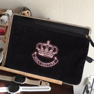 Juicy Couture velour clutch